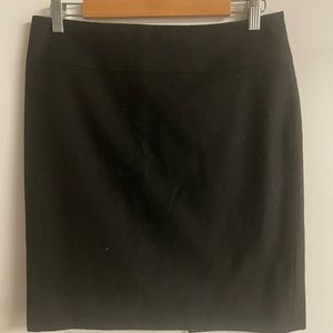 Black wool banana republic skirt